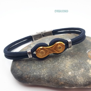 LÁNC (arany) paracord karkötő - ékszer - karkötő - karperec - Meska.hu