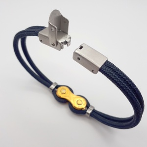 LÁNC (arany) paracord karkötő - ékszer - karkötő - karperec - Meska.hu