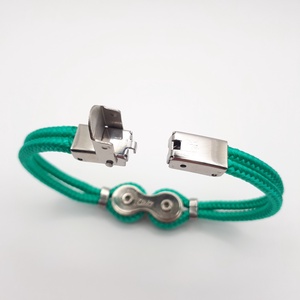 LÁNC (türkizzöld) paracord karkötő - ékszer - karkötő - karperec - Meska.hu