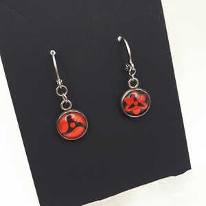 Sharingan (Naruto/anime) lógós fülbevaló - ékszer - fülbevaló - lógó fülbevaló - Meska.hu