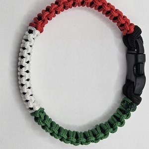 TRIKOLOR (magyar) paracord karkötő - ékszer - karkötő - fonott karkötő - Meska.hu