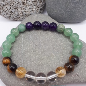 GAZDAGSÁG ásvány karkötő - ékszer - karkötő - gyöngyös karkötő - Meska.hu