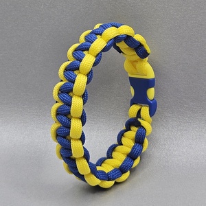 KÉK-SÁRGA paracord karkötő - Meska.hu