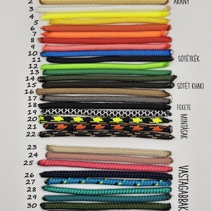LÁNC (fekete-neon sárga) paracord karkötő - ékszer - karkötő - karperec - Meska.hu