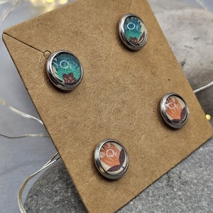 SPRING bedugós fülbevaló szett (2 pár) - ékszer - fülbevaló - pötty fülbevaló - Meska.hu