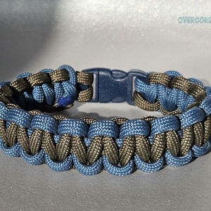 ACÉL és FA paracord karkötő - ékszer - karkötő - fonott karkötő - Meska.hu