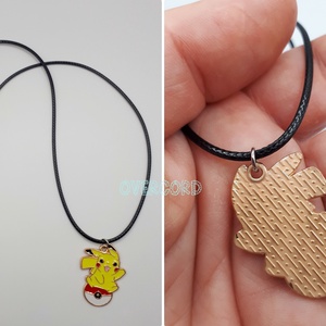 PIKACHU (Pokemon) nyaklánc - ékszer - nyaklánc - medálos nyaklánc - Meska.hu