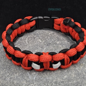DEADPOOL SLIM paracord karkötő - ékszer - karkötő - fonott karkötő - Meska.hu