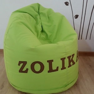 Gyerek babzsákfotel NÉVVEL! - otthon & életmód - bútor - babzsák - babzsákfotel  - Meska.hu