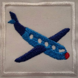 Repülő felvarrható, hímzett ovis jel több méretben, Játék & Sport, Ovis felszerelés, Óvodai jelek, Varrás, Hímzés, MESKA