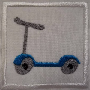 Roller felvarrható, hímzett ovis jel több méretben, Játék & Sport, Ovis felszerelés, Óvodai jelek, Varrás, Hímzés, MESKA