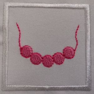 Gyöngysor felvarrható, hímzett ovis jel több méretben, Játék & Sport, Ovis felszerelés, Óvodai jelek, Varrás, Hímzés, MESKA