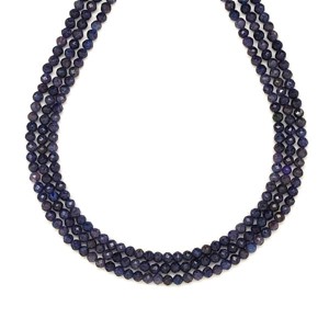 Zafír fazettált golyó 2-3mm  ékszerkészítő alapanyag (füzér), Kellékek & szerszámok, Ásvány alapanyag, Ásványfüzér, , MESKA