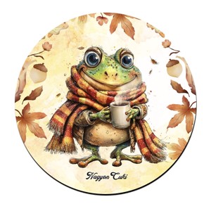 3 db bájos őszi erdei varázs kör alakú alátét szett (#104) -  - Meska.hu