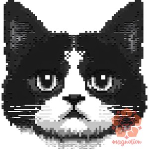 Pixel macska v8 - ruha & divat - férfi ruha - férfi pulóver - Meska.hu