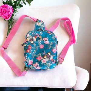 4 funkciós variálható csodás virágmintával - táska & tok - variálható táska - Meska.hu