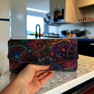 Mandala mintás nagyméretű pénztárca  - Meska.hu