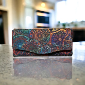 Mandala mintás nagyméretű pénztárca  - táska & tok - pénztárca & más tok - pénztárca - női pénztárca - Meska.hu