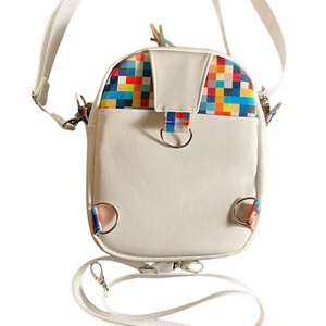 4 funkciós variálható színes kockás mintával - táska & tok - variálható táska - Meska.hu