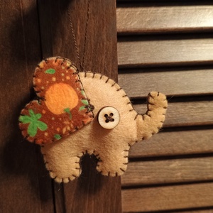 Őszi elefántcsorda - otthon & életmód - dekoráció - dísztárgy - Meska.hu