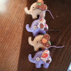 Őszi elefántcsorda - otthon & életmód - dekoráció - dísztárgy - Meska.hu