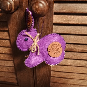 Őszi nyúl madarakkal, Otthon & Életmód, Dekoráció, Fali és függő dekoráció, Függődísz, Varrás, MESKA