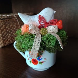 Retró bögre asztaldísz, Otthon & Életmód, Dekoráció, Asztal és polc dekoráció, Asztaldísz, Mindenmás, MESKA