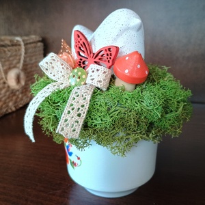 Retró bögre asztaldísz - otthon & életmód - dekoráció - asztal és polc dekoráció - asztaldísz - Meska.hu