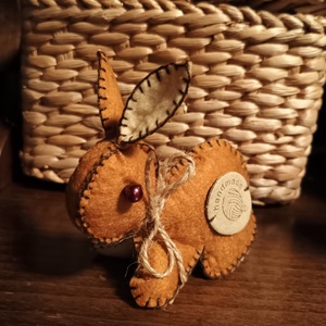 Handmade barna Húsvéti nyúl - Meska.hu