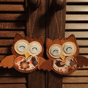 Bagoly pár - Meska.hu