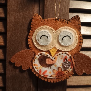 Bagoly pár - otthon & életmód - dekoráció - fali és függő dekoráció - függődísz - Meska.hu