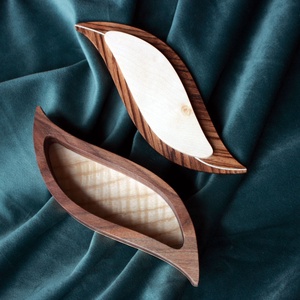 Levél alakú díszdoboz  - dió - otthon & életmód - dekoráció - asztal és polc dekoráció - díszdoboz - Meska.hu