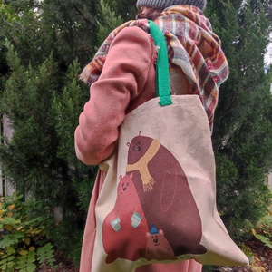 Macis vászontáska  - táska & tok - bevásárlás & shopper táska - shopper, textiltáska, szatyor - Meska.hu