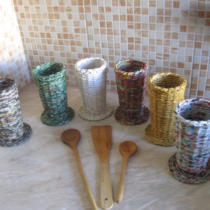 Fakanál tartó - otthon & életmód - konyhafelszerelés, tálalás - sütés, főzés - fakanál & fakanáltartó - Meska.hu