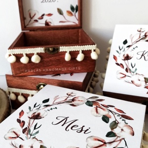 Tanú/Koszorúslány felkérő doboz - lovely wreath - esküvő - meghívó & kártya - tanú felkérő - Meska.hu