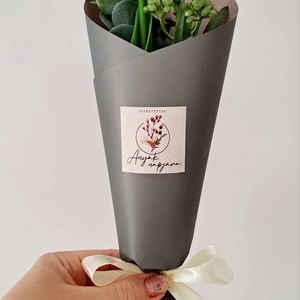 Anyák napi tulipán papírtölcsérben - fehér - otthon & lakás - dekoráció - virágdísz és tartó - csokor & virágdísz - Meska.hu