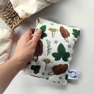 Cseresznyemag párna kucsmagomba-rókagomba mintával - Meska.hu