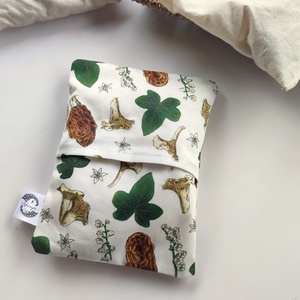 Cseresznyemag párna kucsmagomba-rókagomba mintával - szépségápolás - egészségmegőrzési kellékek - Meska.hu