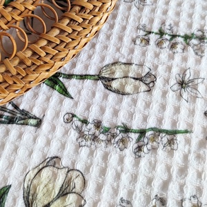 Kéztörlő kendő - tulipán - M - otthon & életmód - konyhafelszerelés, tálalás - konyhai textil - konyharuha & törlőkendő - Meska.hu