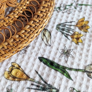 Kéztörlő kendő - tulipán - M - otthon & életmód - konyhafelszerelés, tálalás - konyhai textil - konyharuha & törlőkendő - Meska.hu