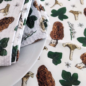 Kéztörlő kendő - kucsmagomba-rókagomba - M - otthon & életmód - konyhafelszerelés, tálalás - konyhai textil - konyharuha & törlőkendő - Meska.hu