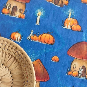 Asztali futó - Tökföld - halloween - kis méret - otthon & életmód - konyhafelszerelés, tálalás - tálalás - terítő - Meska.hu