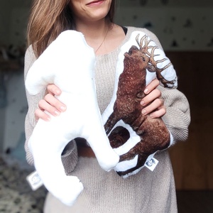 Szarvas formapárna - otthon & életmód - babaszoba, gyerekszoba - babaszoba, gyerekszoba - Meska.hu