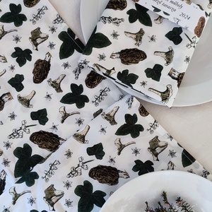 Asztali futó - kucsmagomba-rókagomba - nagy méret - otthon & életmód - konyhafelszerelés, tálalás - tálalás - tálalás - Meska.hu