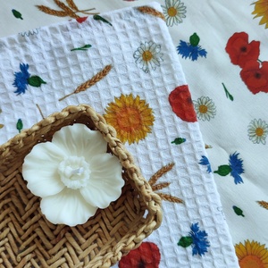 Kéztörlő kendő - Nyári mező - M - otthon & életmód - konyhafelszerelés, tálalás - konyhai textil - konyharuha & törlőkendő - Meska.hu