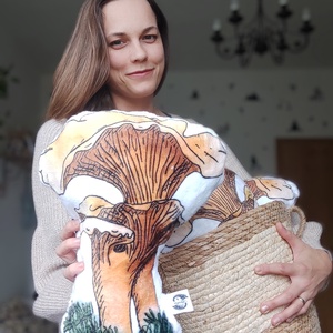 Rókagomba formapárna - otthon & életmód - lakástextil - párna & párnahuzat - forma párna - Meska.hu