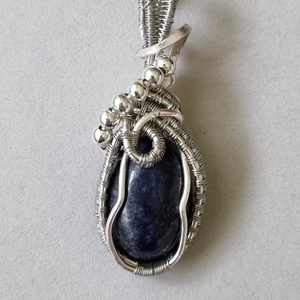 Lapis Lazuli ásvány medál  - ékszer - nyaklánc - medál - Meska.hu