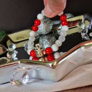 Hegyikristály és jáde karkötő  - ékszer - karkötő - ásványkarkötő - Meska.hu