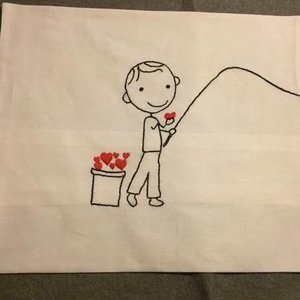 Pár párna - valentin napra, esküvőre - esküvő - emlék & ajándék - nászajándék - esküvői párna - Meska.hu