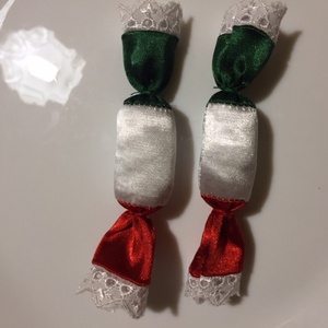 Nemzetiszínű textil szaloncukor - karácsony - karácsonyi ajándékozás - Meska.hu